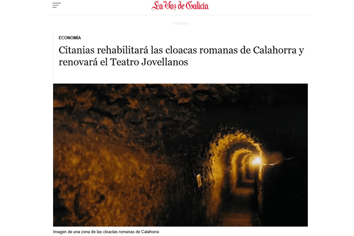 CITANIAS rehabilitará las cloacas de Calahorra y renovará el Teatro Jovellanos